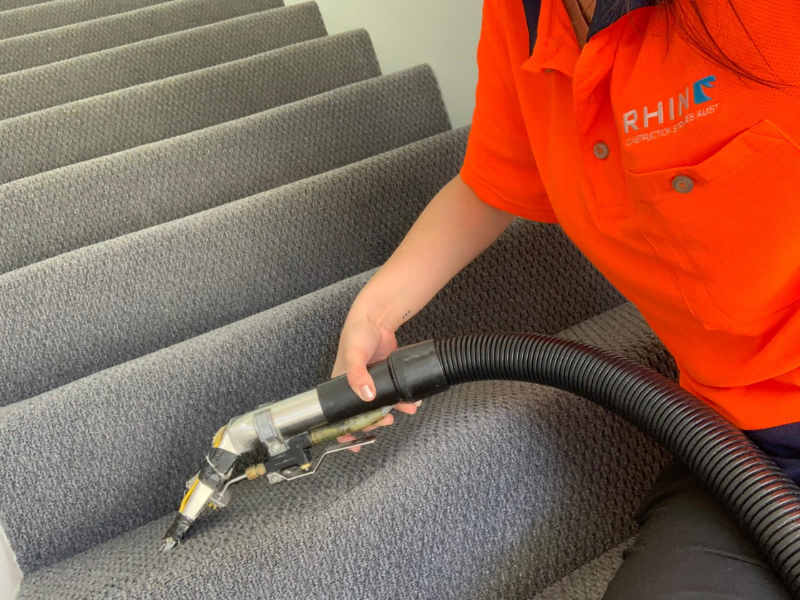 We perform carpet cleaning